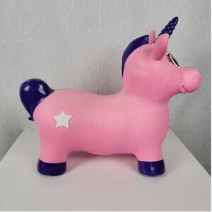MegaFun Unicorn Bounce A Long Buddies Luna Toddler Animal Toy Age 3+